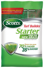 Scotts Turf Builder Starter Food For New Grass, 15 Lb. - Lawn Fertilizer For Newly Planted Grass, Also Great For Sod And Grass Plugs - Covers 5,000 Sq. Ft. | Granular, Continuous Release Plant Fertilizer With 11 Essential Nutrients