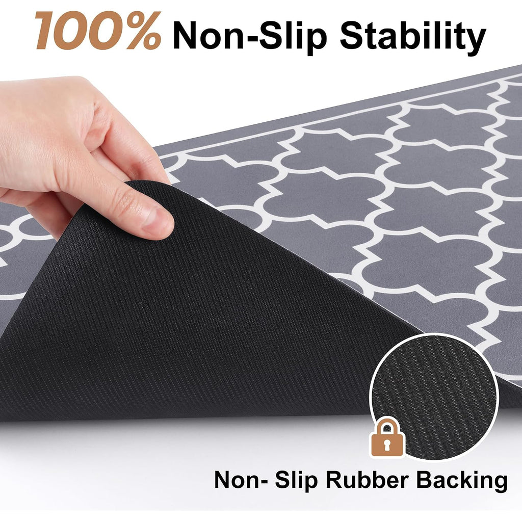 Wiselife Dish Drying Mat Super Absorbent Drying Mat Large Dish Drying Mats For Kitchen Counter Easy Clean Dish Mat Kitchen Drying Mat15"X 18" Stylish Grey