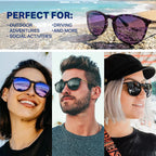 Blenders Eyewear North Park – Polarized Sunglasses – Classic Shape, Mixed Metal Frame – 100% UV Protection – For Men & Women Citrus Blast