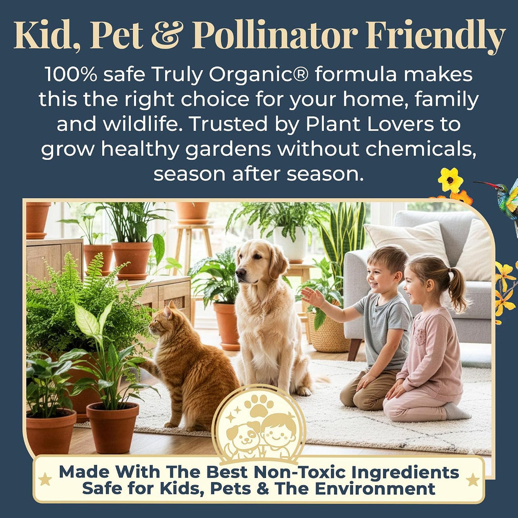 Organic Plant Magic Fertilizer & Plant Food For House Plants & Garden 1/2Lb | Makes 32+ Gallons Of Organic Fertilizer, Plant Food For Vegetables Flowers Herbs Trees Outdoor & Indoor House Plants & Garden