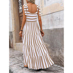 Prettygarden Women Dresses 2026 Summer Floral Sleeveless Maxi Dress Casual Spaghetti Strap Tiered Flowy Beach Long Dress