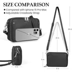 befen Genuine Leather Crossbody Bags for Women, Purses with Built in RFID Wallet Woman Camera Shoulder Bag Handbags | Genuine Leather, Built in RFID Wallet, Genuine Leather, Built in RFID Wallet