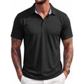 Magcomsen Men'S Polo Shirts Short Sleeve Cotton Pique 3 Button Classic Fit Casual T-Shirt Performance Golf Shirts