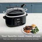 Ninja® 12-In-1 Possiblecooker™ Plus | 8.5-Qt - Sous Vide & Proof Multi-Cooker | Slow Cooker, Dutch Oven & More | Glass Lid & Integrated Spoon | Nonstick | Oven Safe Pot To 500°F | Black | Mc1010