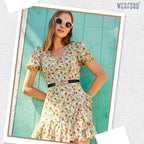 WERFORU Women Skinny Belt for Dresses Retro Stretch Waist Belt with Gold Buckle Set of 4
