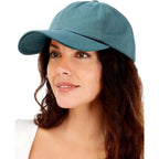 Womens Satin Lined Unstructured Baseball Cap Unisex Silk Lining Washed Cotton Adjustable Vintage Dad Hat Green