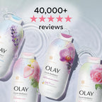 Olay Body Wash for Women, Fresh Radiance, 24/7 Skin-Loving Freshness, Visibly Radiant, Plant Based Cleansers, Vitamin B3 & Antioxidant Blend, For All Skin Types, Strawberry & Mint Scent, 29 fl oz