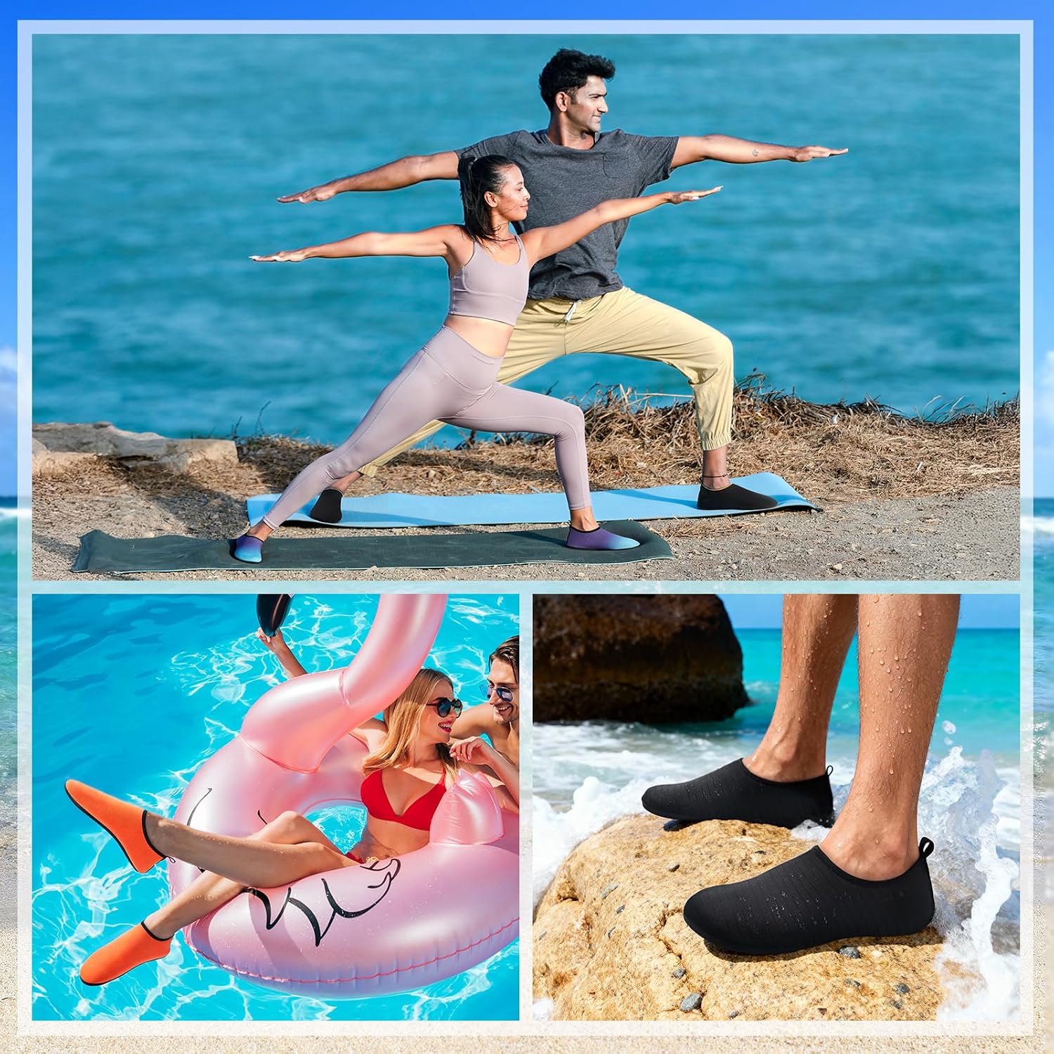 Tanamo Water Shoes For Women Men For Swim Pool Beach Camping Cruise Vacation Quick-Dry Aqua Socks Barefoot Yoga Travel Accessories Must Haves Zapatos De Agua 2026 New