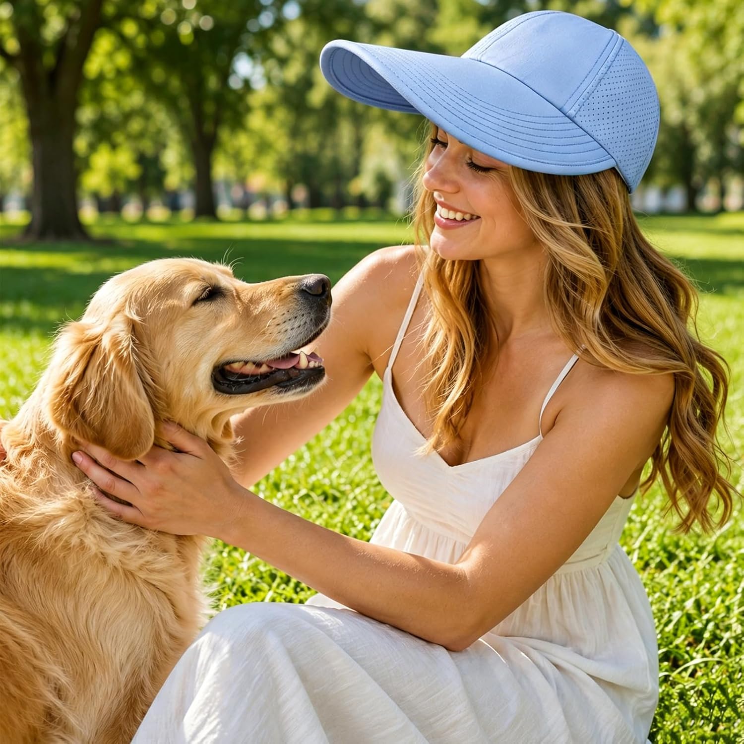 Large Wide Brim Criss Cross Ponytail Baseball Sun Hats For Women Mesh Quick Dry Outdoor Sports Travel Beach Cap