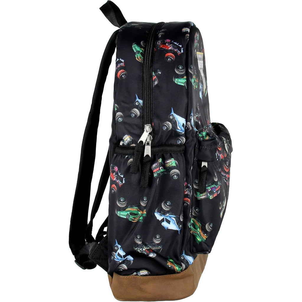 Intimo Monster Jam Trucks Dragon Zombie Grave Digger Megalodon All Over Print Backpack 16"
