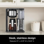Ninja Specialty Coffee Maker | Includes 10-Cup Carafe, Fold-Away Frother, Permanent Filter & Removable, Dishwasher Safe Reservoir | 6 Brew Styles, 8 Cup to Travel Mug to Pot Sizes | Black | CM401