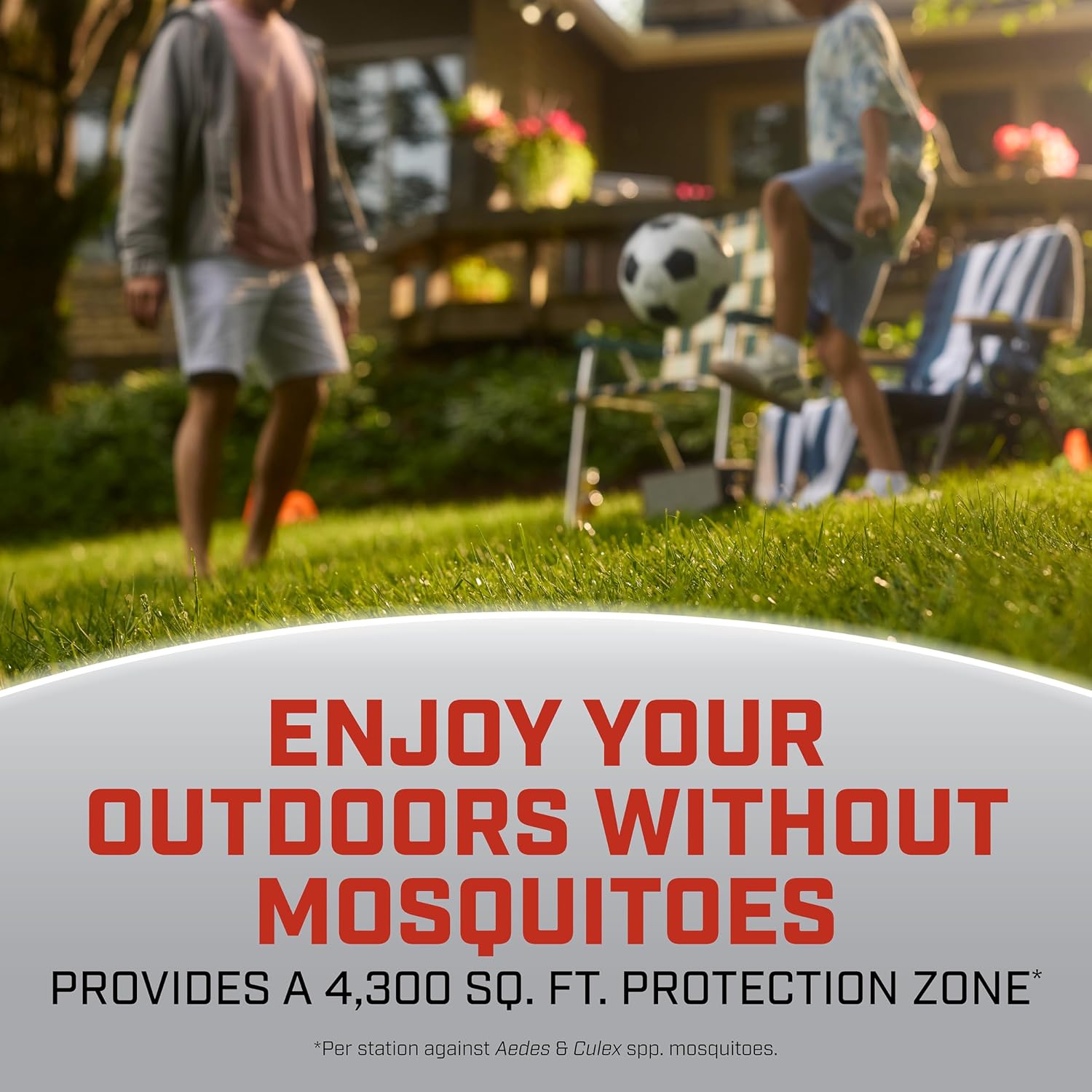 Ortho Home Defense Mosquito Kill & Prevent, 1 Mosquito Station & 2 Bands | Controls Mosquitoes And Larvae, Silent, Easy-To-Use, Mosquito Killer Protects Up To 4,300 Sq. Ft., 2 Months Protection