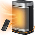 Dreo Space Heater, 1500W Portable Electric Heaters For Indoor Use, Ptc Ceramic Heater For Office With Remote, Thermostat, 70°Oscillation, 12H Timer, 5 Modes, Safe Quiet Room Heater For Bedroom