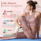 Smart Watches for Women, Alexa Built-in Fitness Watch with 1.8" LCD Screen & Bluetooth Call (Make/Answer), Heart Rate/SpO2/Sleep Monitor, 100 Sports, IP68 Waterproof Smartwatch for Apple Android