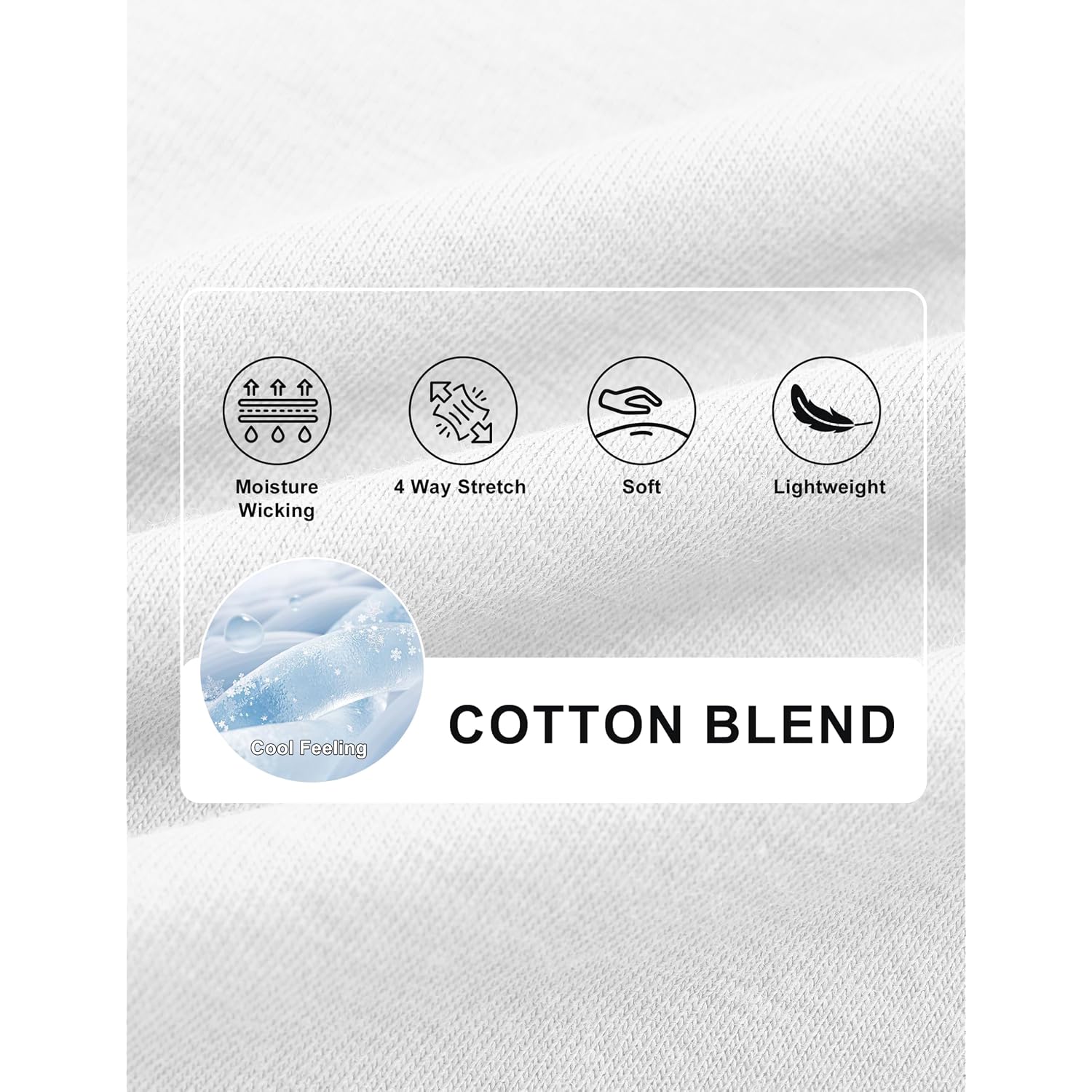Cotrasen Mens T-Shirts Short Sleeve Cotton Crew Neck Lightweight Moisture Wicking Casual Soft Basic Plain Tee Shirts
