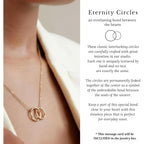 HOPE LOVE SHINE Baby Loss Memorial Silver Necklace for Women - Miscarriage Gifts For Mom - Infant Stillborn Baby Bereavement Remembrance Pregnancy Gift Jewelry - Mama of an Angel - 2 Linked Circles