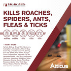 Atticus Talak 7.9% Indoor/Outdoor Bifenthrin Insecticide Concentrate (1Gal) | Control Ants, Mosquitoes, Cockroaches, Spiders, Armyworms, And 70+ More Pests, Measuring Made Easy With Tip 'N Measure Bottle