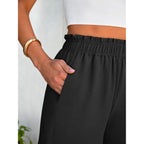 Shorts for Women,Dressy Casual Elastic High Waisted,Comfy Lightweight Airy,Summer Shorts for Beach,Travel & Vacation