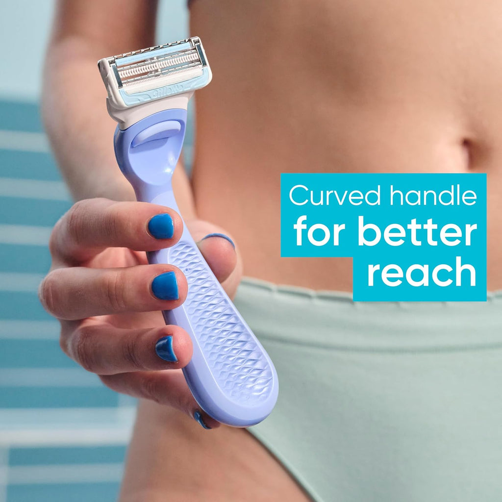 Gillette Venus Intimate Grooming Women's Razor for Pubic Hair + Body for Women, Shaving Kit for Women, 1 Body + 1 Pubic Razor