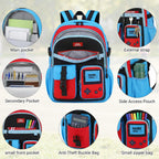 School Backpack For Boys - 4Pcs Gamer Boys Backpack With Lunch Box Set For Elementary Middle School - Students Bag For Ages 6-18,18″ Video Game Bookbag Travel Back Pack