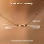 Ana Luisa Gold Dainty Mama Necklace for Women - Sentimental 14K Gold Nameplate Necklace for Mom - Hypoallergenic, Water-Resistant, Tarnish-Free Jewelry - Mother's Day Necklaces - Everyday Mom Jewelry