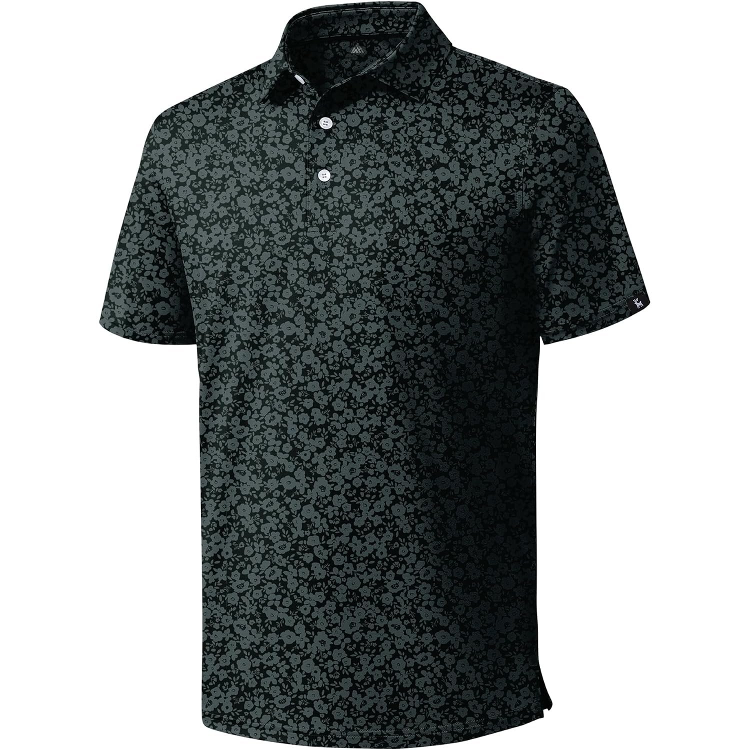 Zity Mens Print Polo Shirts Short Sleeve Moisture Wicking Shirts For Men Golf Tennis Daily Casual Collared T-Shirt