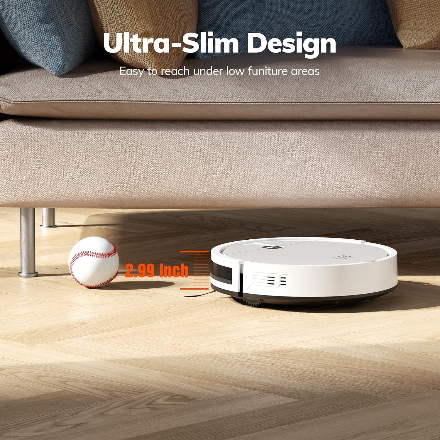 Ilife V2 Robot Vacuum Cleaner, Tangle-Free Suction | 120 Mins Runtime, Slim, Self-Charging Robotic Vacuum Cleaner, Ideal For Pet Hair And Hard Floors