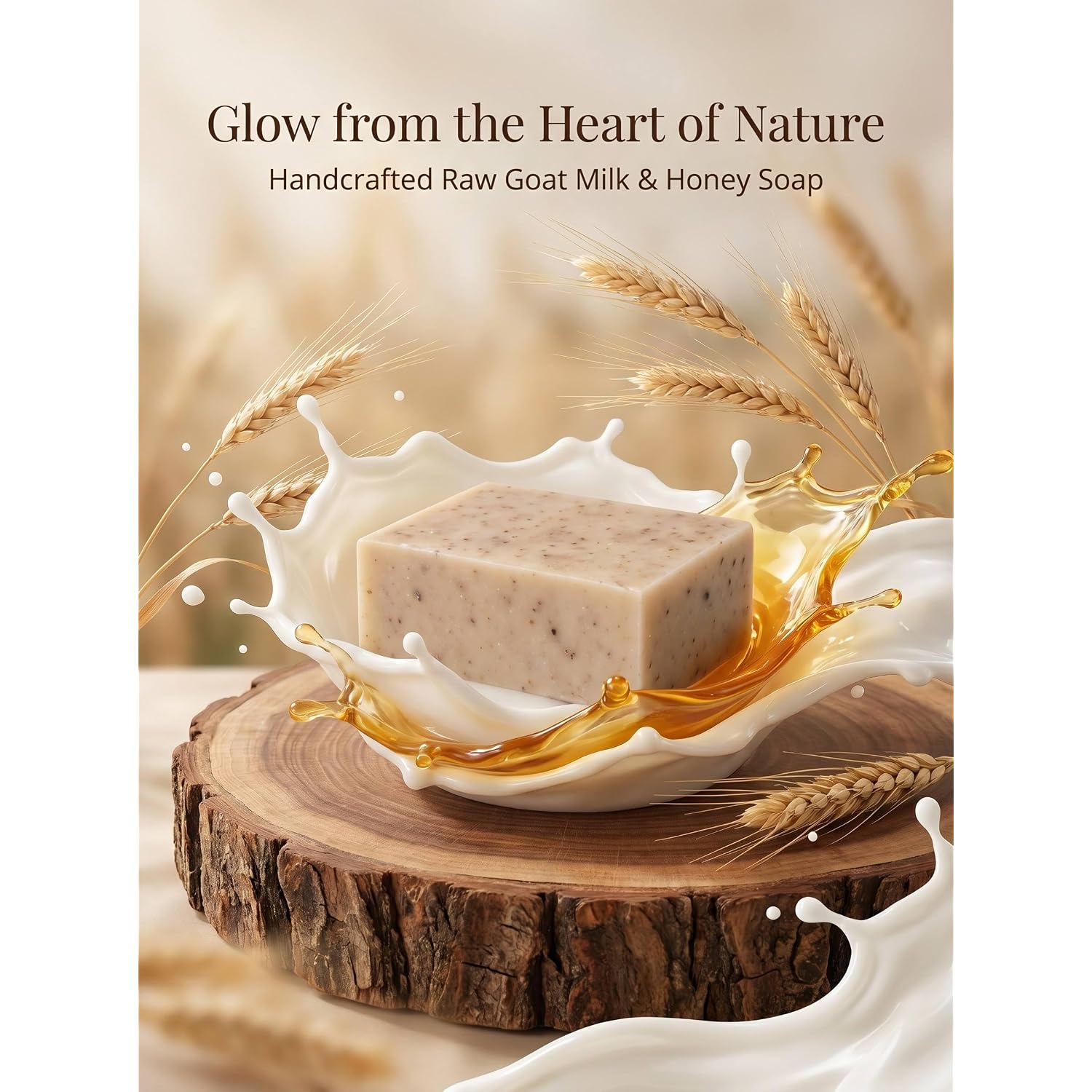 Honey Goat Milk Soap, Handmade, All Natural, Unscented, Sls Free, No Parabens | Sls Free, No Parabens