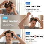 Minoxidil Liquid Extra Strength Hair Regrowth Treatment For Men, 5% Topical Solution, 6 Months Supply - Dropper Applicator And Bonus Free Instructional Guide Included