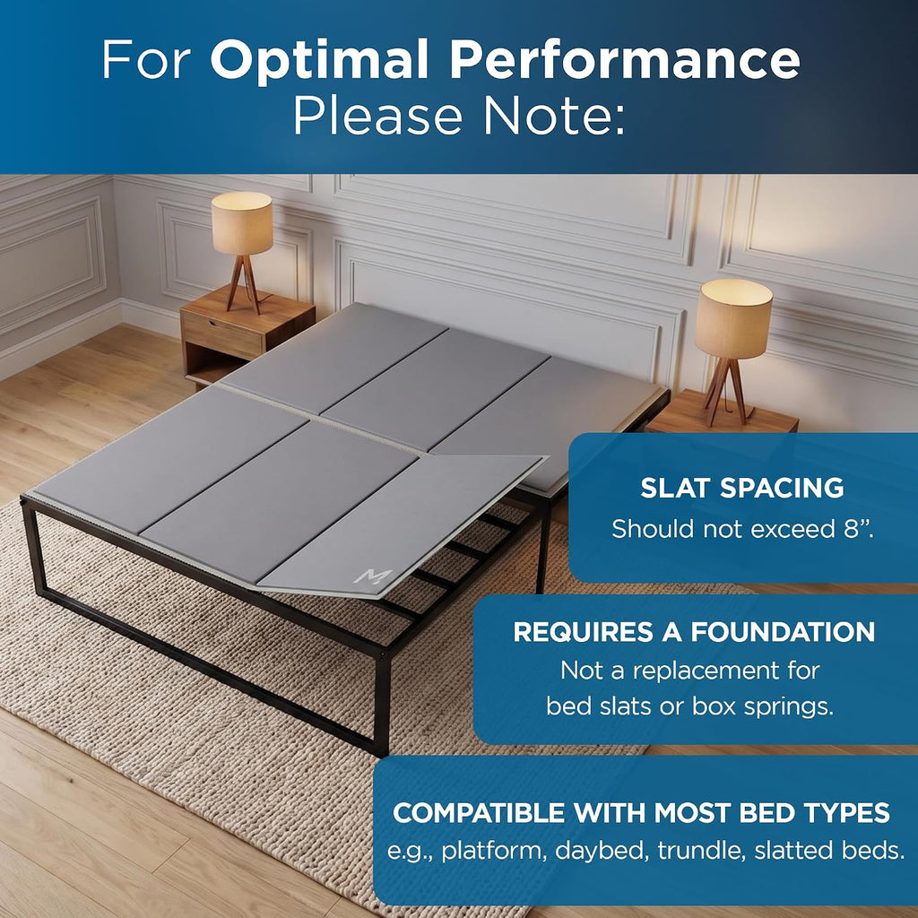 Original Bunkie Board Queen Size (60X80) - Non-Slip Breathable Bed Support Board For Slatted Bed Frame, Anti-Sag Under Bed Support, Noise Minimizing Bed Board