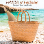 Sun Hats for Women, Straw Beach Hat UV Sun Protection, Foldable Bowknot Sun Beach Hats Summer Hat