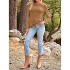 Automet Long Sleeve Shirts For Women Casual Crewneck Tops Basic Tees | Fall Travel Airport Outfits,Winter Clothes,Teacher Shirts,Versatile Basic Tees,Soft & Breathable,Work Tops,Solo Or Layered