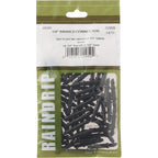 Raindrip 312050B Drip Irrigation Fittings Single Barbed Coupling Connectors, 1/4-Inch, 50 Per Bag, For Trees, Shrubs, Gardens, Black