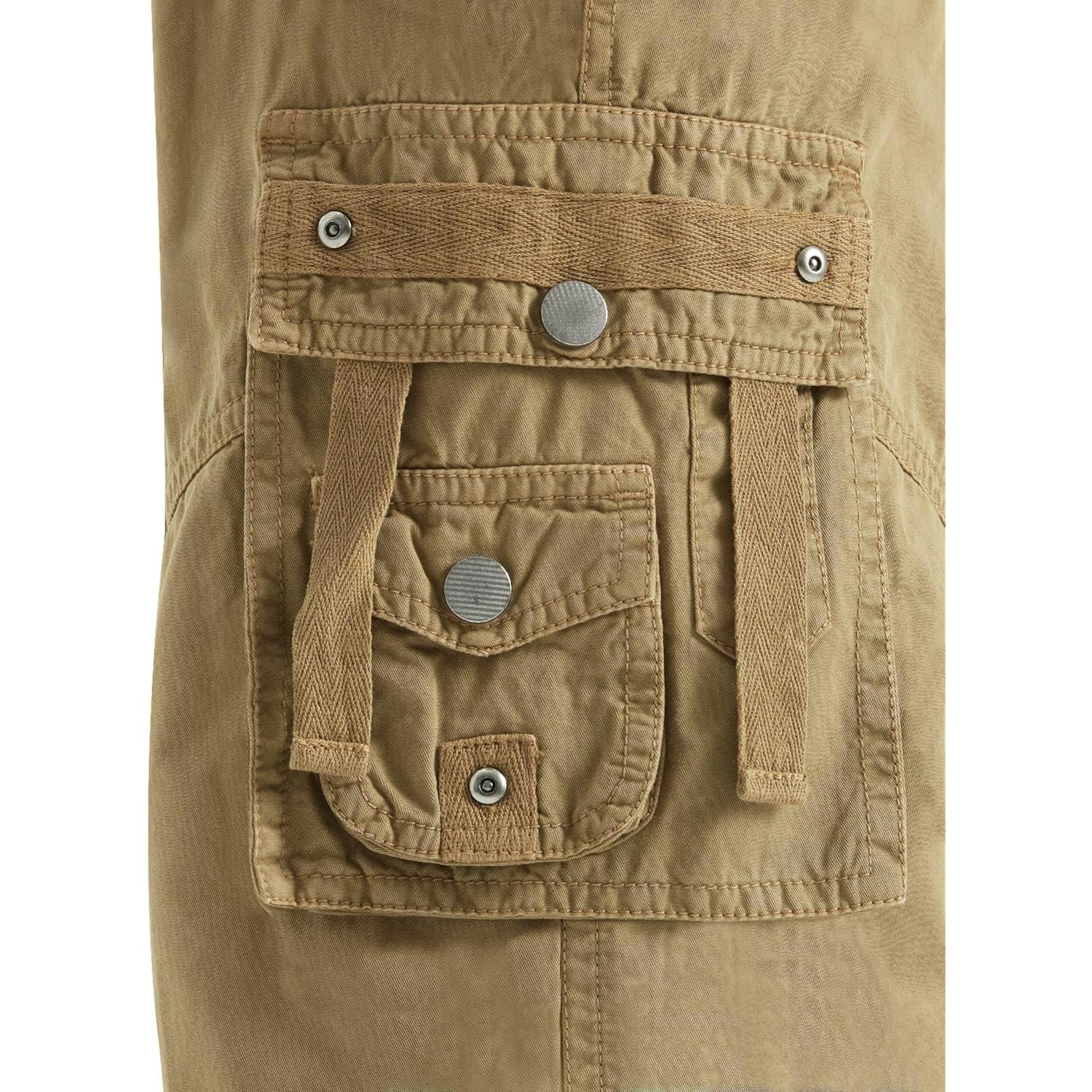 Cargo Shorts For Men Casual 3/4 Capri Pants With Pockets Long Below Knee Length Loose Fit Hiking Work