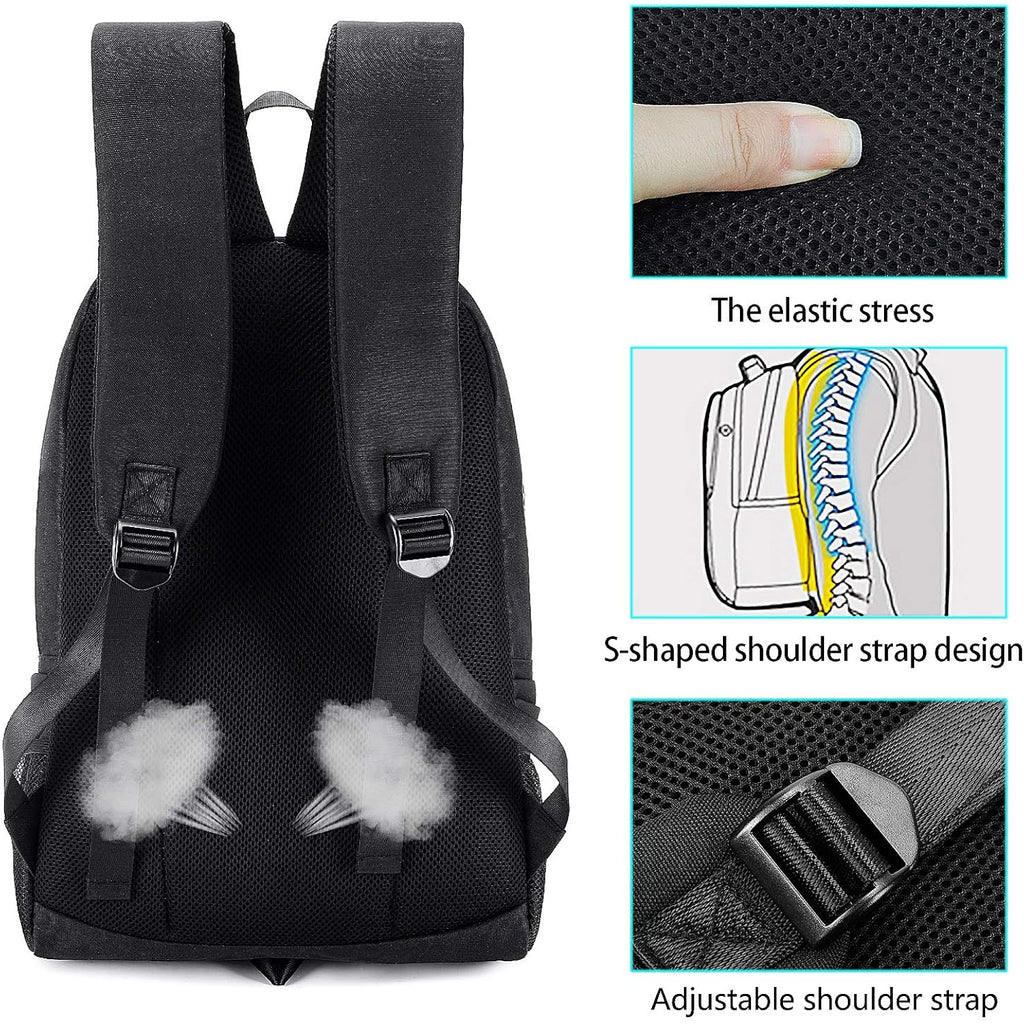 Mcwth Shark Backpacks For Teen Boys, Cool Kids Backpack For School Bookbags (Glow)