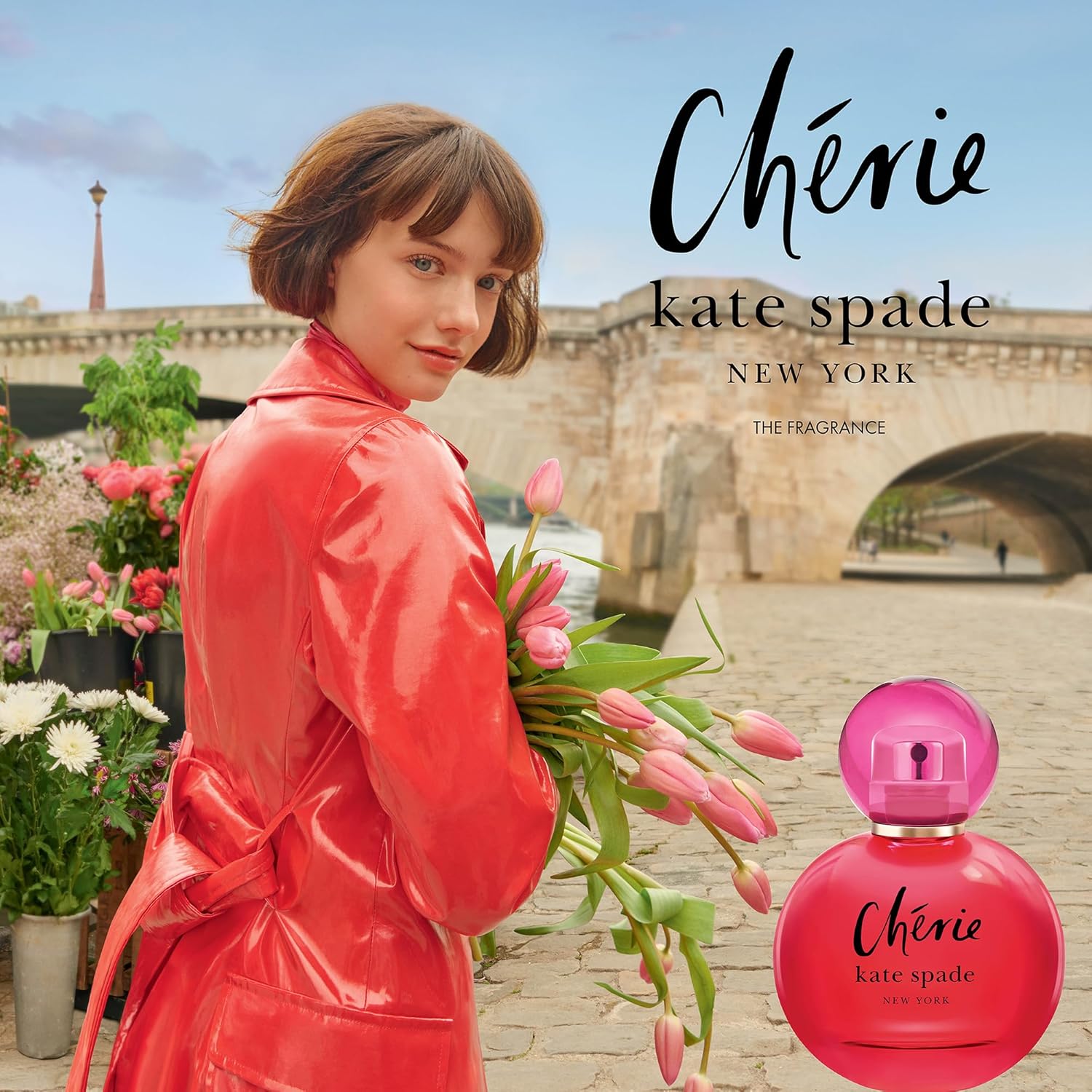 kate spade new york - Cherie Eau De Parfum - Women's Fragrance - Sweet & Musky - With notes of Raspberry, Sweet Pea & Jasmine