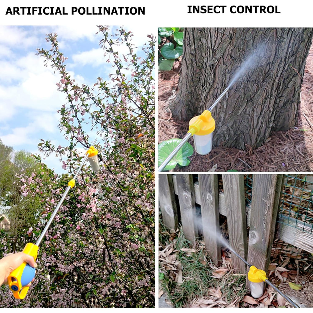 Sunyay Diatomaceous Earth Powder Duster Multi-Purpose Powder Sprayer Indoor And Outdoor With Length Adjustable From 12" To 42"
