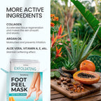SUNATORIA Foot Peeling Mask (2 Pack) – Exfoliating Foot Mask for Dry Cracked Feet & Calluses – Baby Soft Touch Foot Peel Mask with Aloe Vera – Peeling Socks for Men & Women