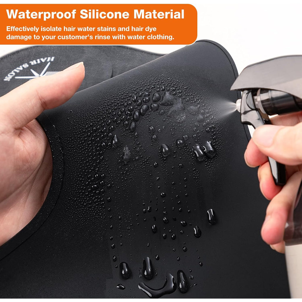 Noverlife Hair Cutting Collar, Waterproof Silicone Hair Dye Collar, Barber Hair Cutting Pad Haircut Neck Wrap For Salon