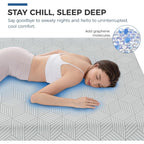 Fathom Medium Queen Mattress 12 Inch Memory Foam Mattress Queen Size Bed In A Box For Back Pain Relief And Cool Sleep With Gel Foam And Removeable Fiberglass Free Cover, Certipur-Us Certified