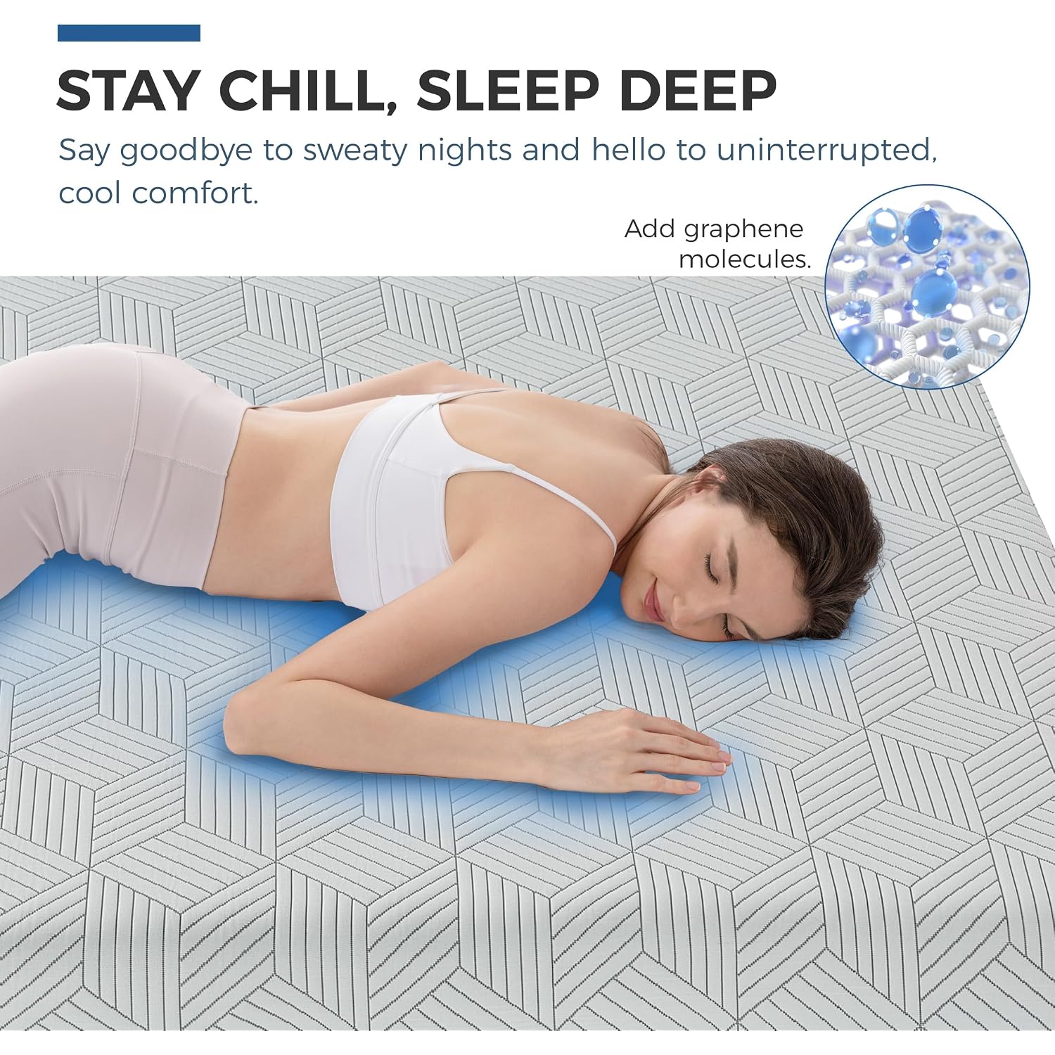 Fathom Medium Queen Mattress 12 Inch Memory Foam Mattress Queen Size Bed In A Box For Back Pain Relief And Cool Sleep With Gel Foam And Removeable Fiberglass Free Cover, Certipur-Us Certified