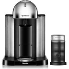 Nespresso Vertuo Coffee And Espresso Maker By Breville, Chrome With Aeroccino Milk Frother