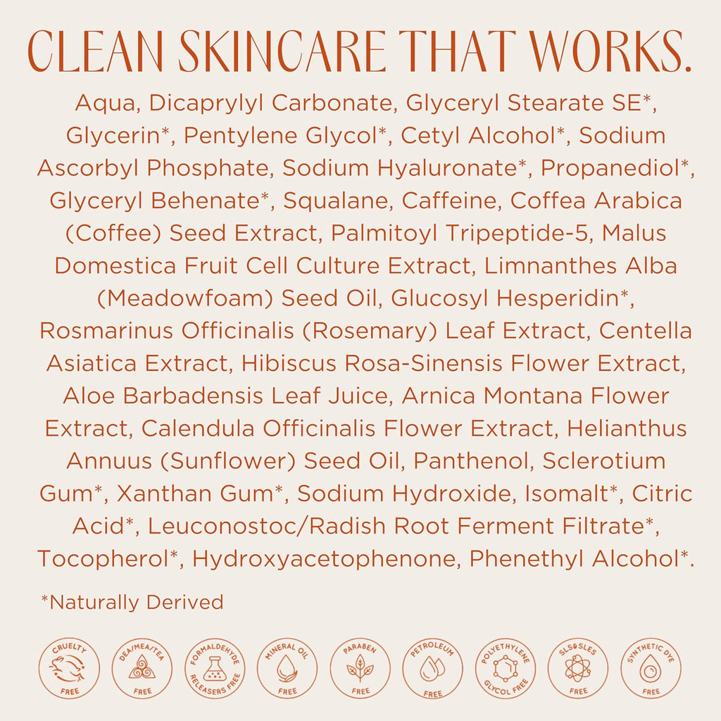 Instanatural Hyaluronic Acid Eye Gel Cream, Hydrating Under Eye Cream For Women & Men, Decreases Puffiness, Dark Circles And Wrinkles, With Vitamin C, Caffeine, Squalane & Peptides, 0.5 Fl Oz