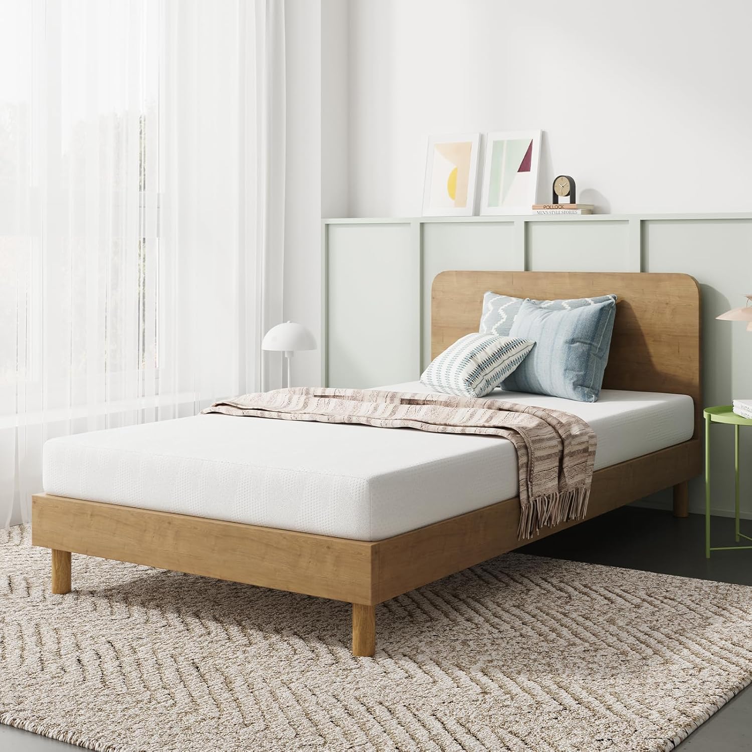 Novilla Twin Mattress, 6 Inch Twin Bed Mattress for Kids, Gel Memory Foam Mattresses for Cooling Night Sleep & Pressure Relief, CertiPUR-US Certified