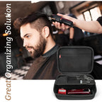 ProCase Hard Travel Case for Hair Clippers, Hair Cutting Barber Supplies Holder, Trimmer Organizer Storage Bag for Hatteker/Oneisal/Wahl 5Star/Andis Men Razor Guard Grooming Kits -Black