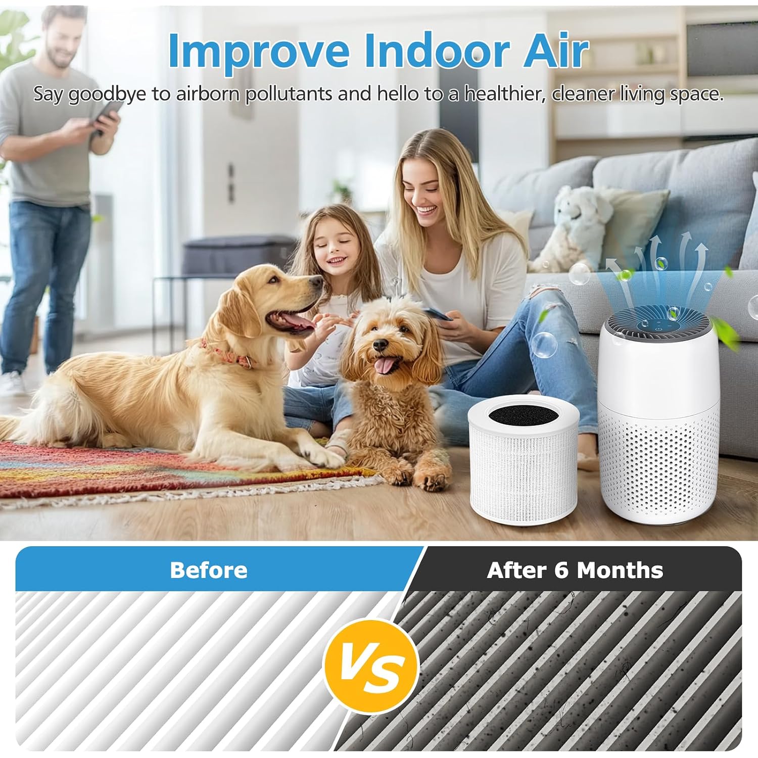2 Pack Core Mini Replacement Filter For Levoit Core Mini-P Air Purifiers | Core Mini-Rf Filter Replacement