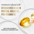Pantene Keratin Leave-In Conditioner With Argan Oil, Protein Treatment For Dry, Damaged & Color-Treated Hair, Repairs Split Ends & Protects From Damage, Formaldehyde-Free, 8.4 Fl Oz