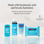 Neutrogena Hydro Boost Cleansing Wipes Makeup Remover For Face Micellar Gently Removes Oil, Dirt, And Waterproof Makeup Daily With Hydrating Hyaluronic Acid, 25 Ct