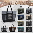 Talltalk 20 Pcs Employee Appreciation Gifts Thank You Tote Bag Bulk for Mother's Day Women Teacher Nurses Gifts (Neutral)