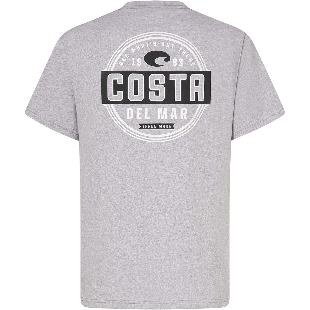 Costa Del Mar Unisex-Adult Prado Tee Heather Gray